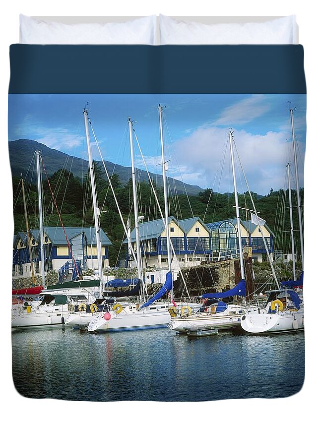 Ireland Duvet Cover featuring the photograph Carlingford Marina, Carlingford, County by The Irish Image Collection 