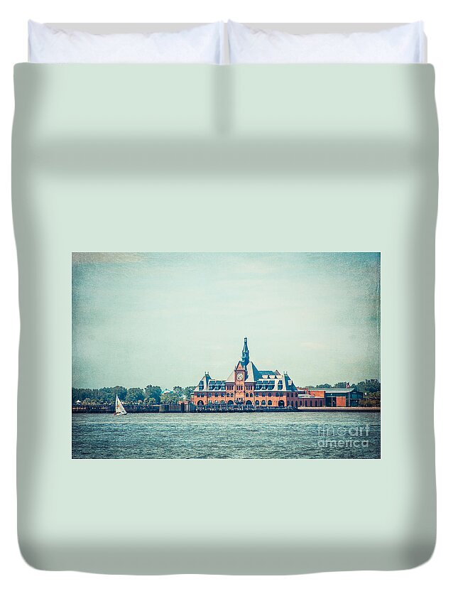 Nyc Duvet Cover featuring the photograph Central Railroad Terminal of New Jersey by Hannes Cmarits