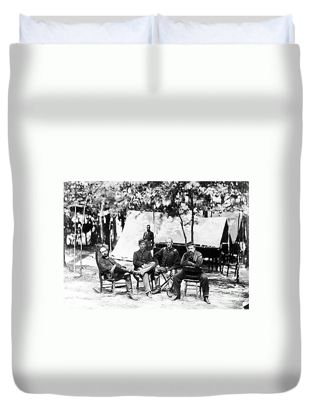 1864 Duvet Cover featuring the photograph Charles F. Adams, Jr by Granger