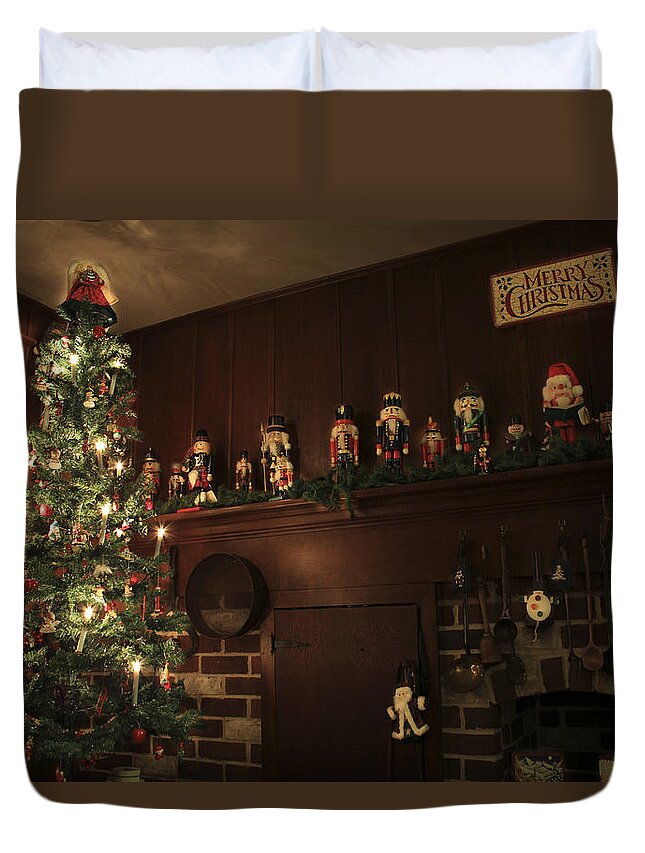 Christmas Duvet Cover featuring the photograph Christmas at the Watson's by Shelley Neff