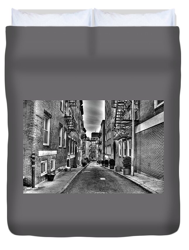 City Duvet Cover featuring the photograph City Home by Mark Valentine