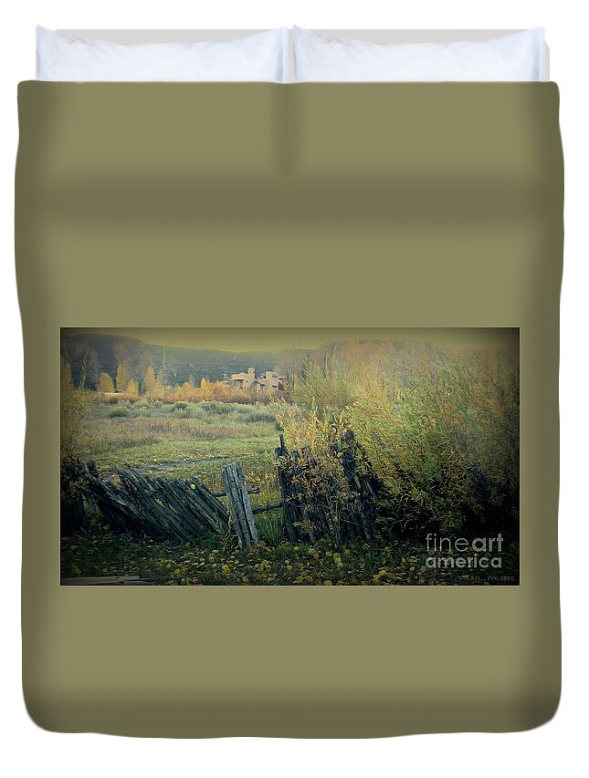 Ouray Duvet Cover featuring the photograph Colorado Colors - Ridgway by Lani Richmond Elvenia