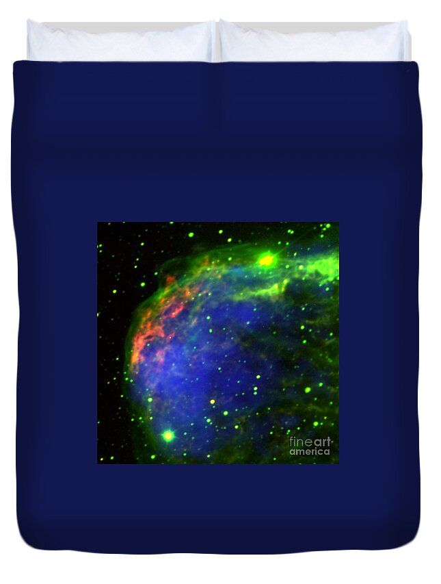 Chandra Duvet Cover featuring the photograph Crescent Nebula by Nasa