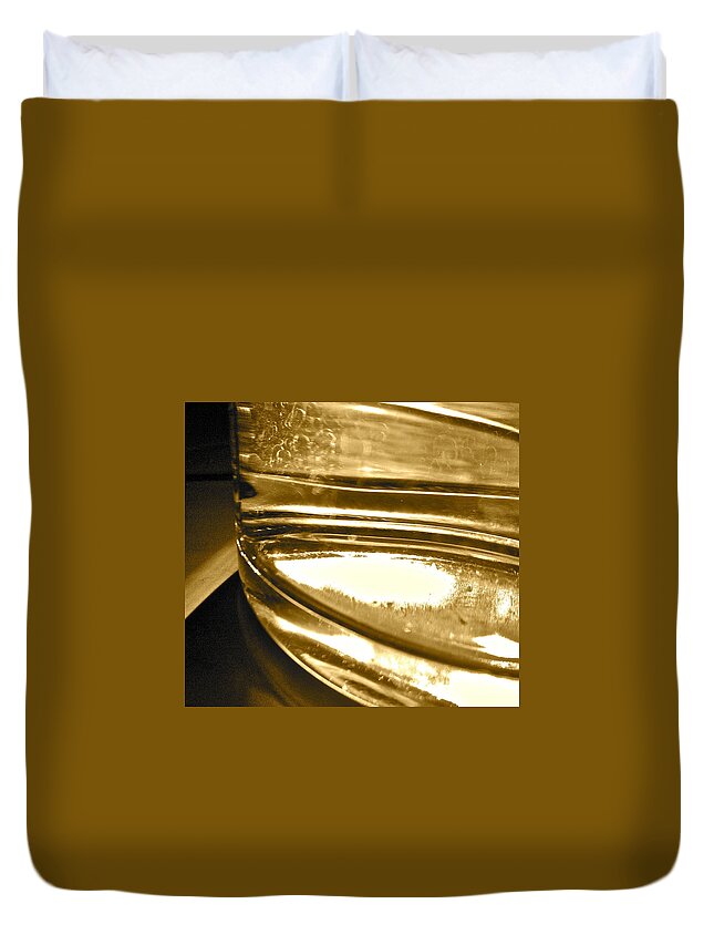 Shadows Duvet Cover featuring the photograph cup IV by Bill Owen