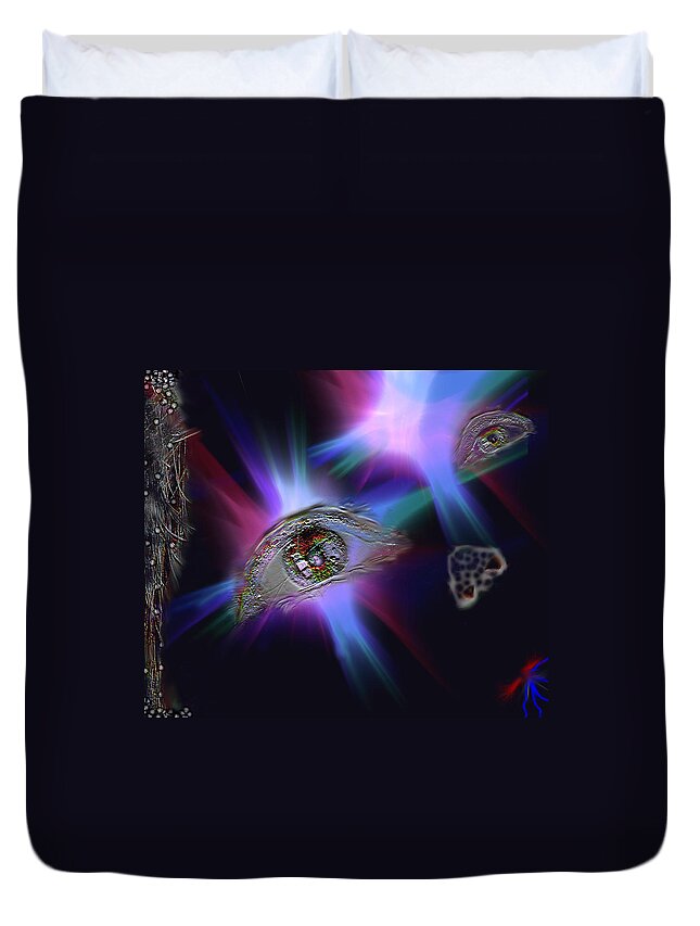 Astral Travel Duvet Cover featuring the photograph Disembodied by Marie Jamieson