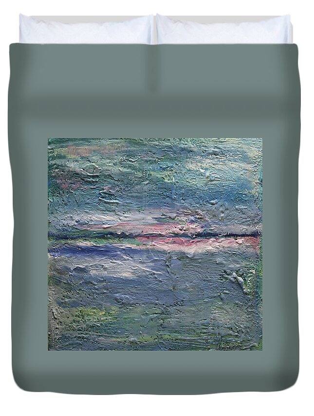 Impressionism Art Duvet Cover featuring the painting Earthen Series 25 by Dolores Deal