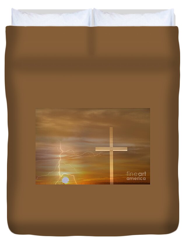Easter Duvet Cover featuring the photograph Easter Sunrise by James BO Insogna