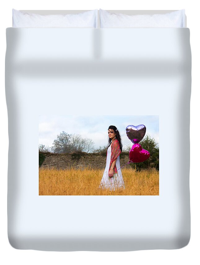 Balloons Duvet Cover featuring the photograph Elysian Happiness by Semmick Photo
