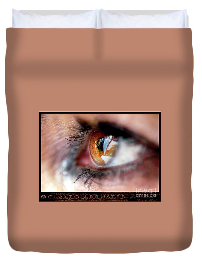 Clay Duvet Cover featuring the photograph Eye Don't Know by Clayton Bruster