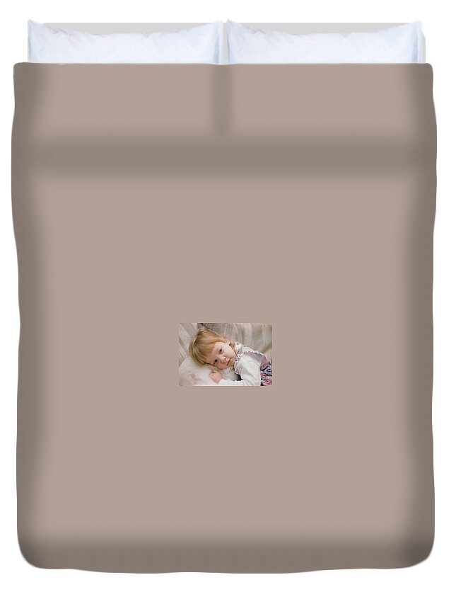Child Duvet Cover featuring the photograph Fairy Child by Rory Siegel