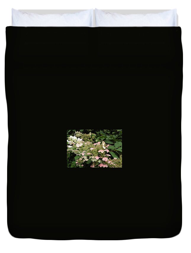 Hydrangea Duvet Cover featuring the photograph FALLing into pastels by Kim Galluzzo Wozniak