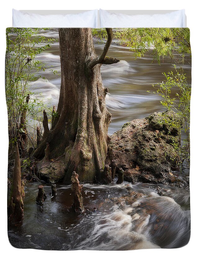 Rapids Duvet Cover featuring the photograph Florida Rapids by Steven Sparks