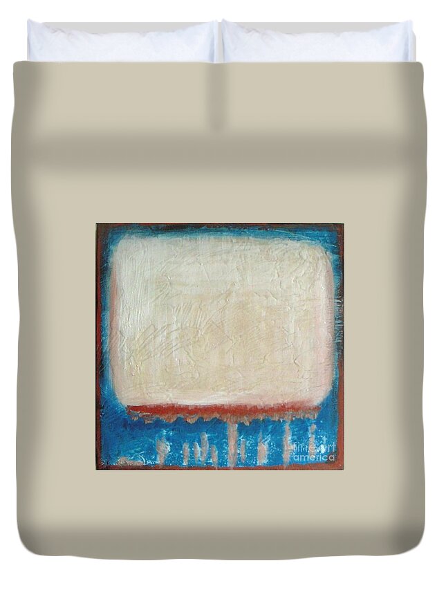Abstract Duvet Cover featuring the painting New Day by Vesna Antic