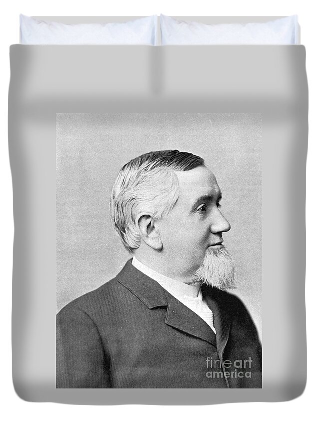 History Duvet Cover featuring the photograph George M. Pullman, American Inventor by Science Source