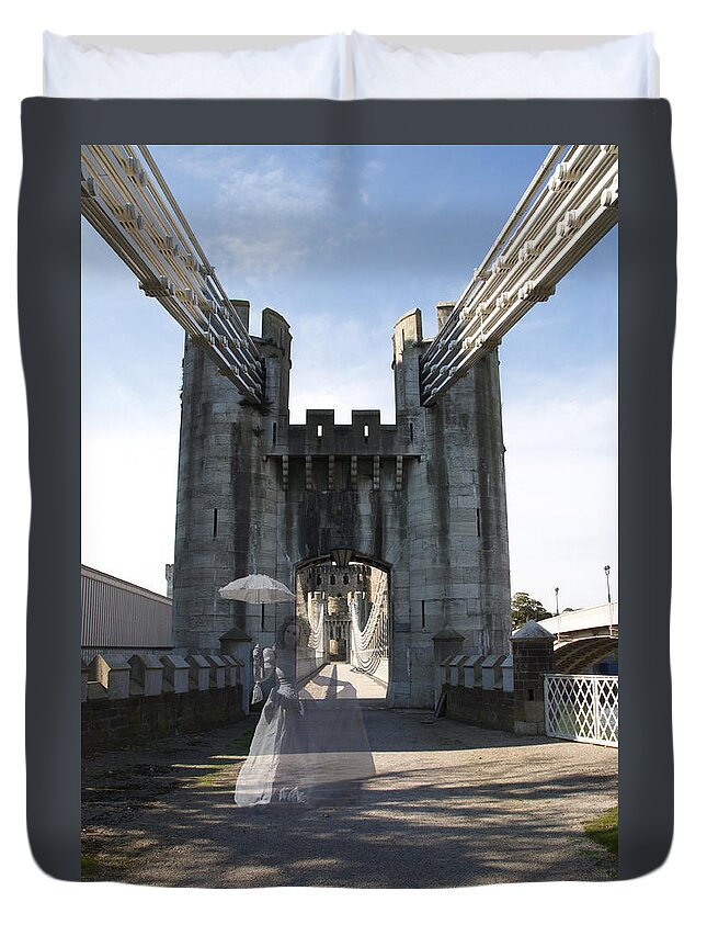 Bridges Duvet Cover featuring the photograph Ghost bridge by Christopher Rowlands