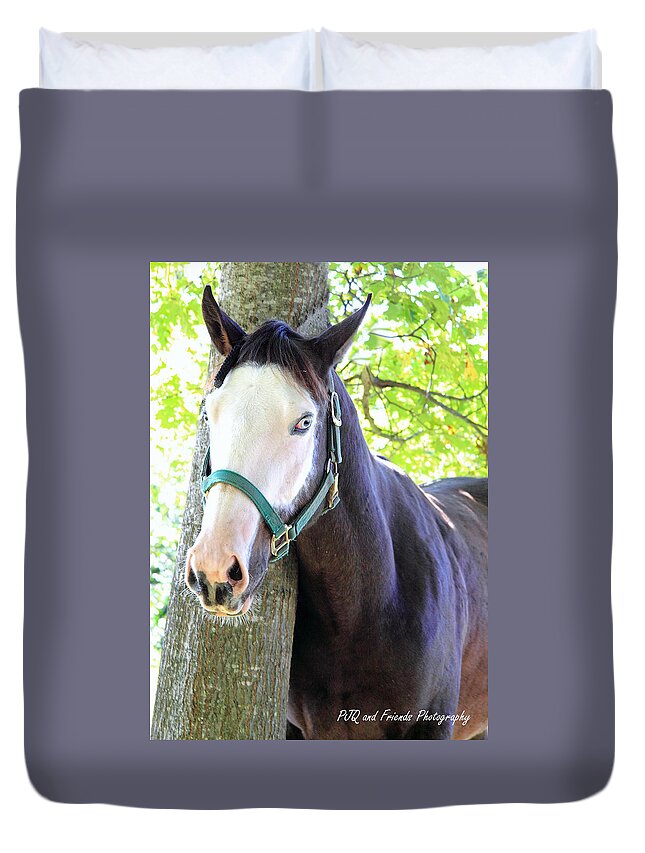  Duvet Cover featuring the photograph 'Ghostface' by PJQandFriends Photography
