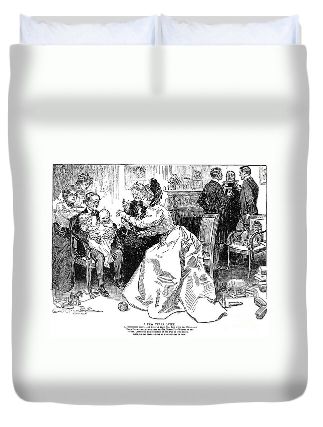 1899 Duvet Cover featuring the photograph Gibson: A Few Years Later by Granger