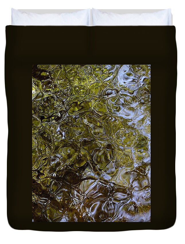 Brown Trout Duvet Cover featuring the photograph Green Dream by Joseph Yarbrough