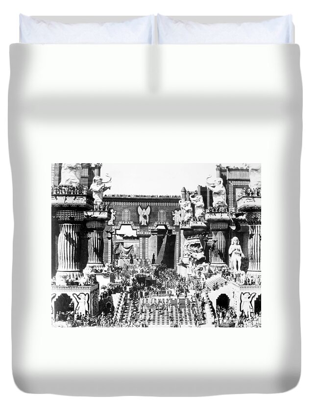 -ecq- Duvet Cover featuring the photograph Griffith: Intolerance 1916 by Granger