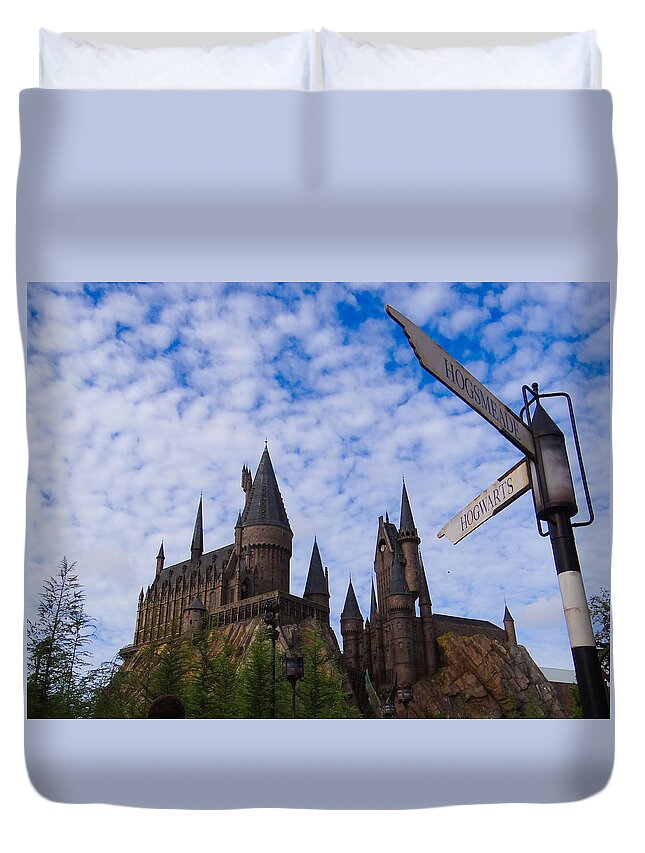 Hogwarts Duvet Cover featuring the photograph Hogwarts Castle by Julia Wilcox