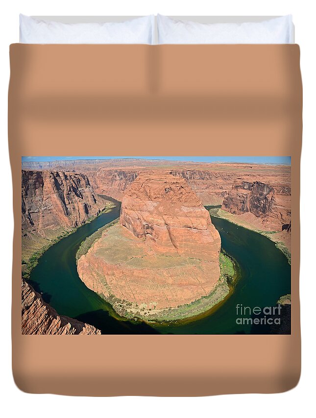 Horseshoe Bend Duvet Cover featuring the photograph Horseshoe Bend by Cassie Marie Photography