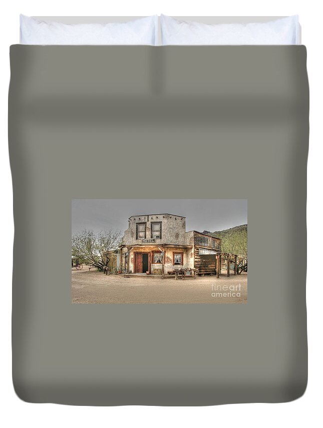 Hotel Duvet Cover featuring the photograph Hotel Arizona by Tap On Photo