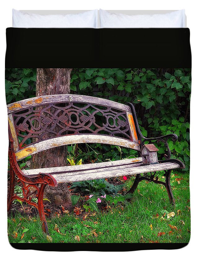 Acrylic Prints Duvet Cover featuring the photograph House Sitting For The Summer by John Herzog