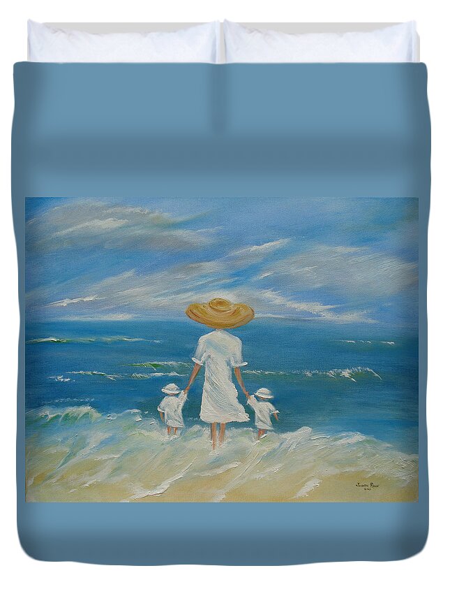 Mother Duvet Cover featuring the painting I Remember Mom by Judith Rhue