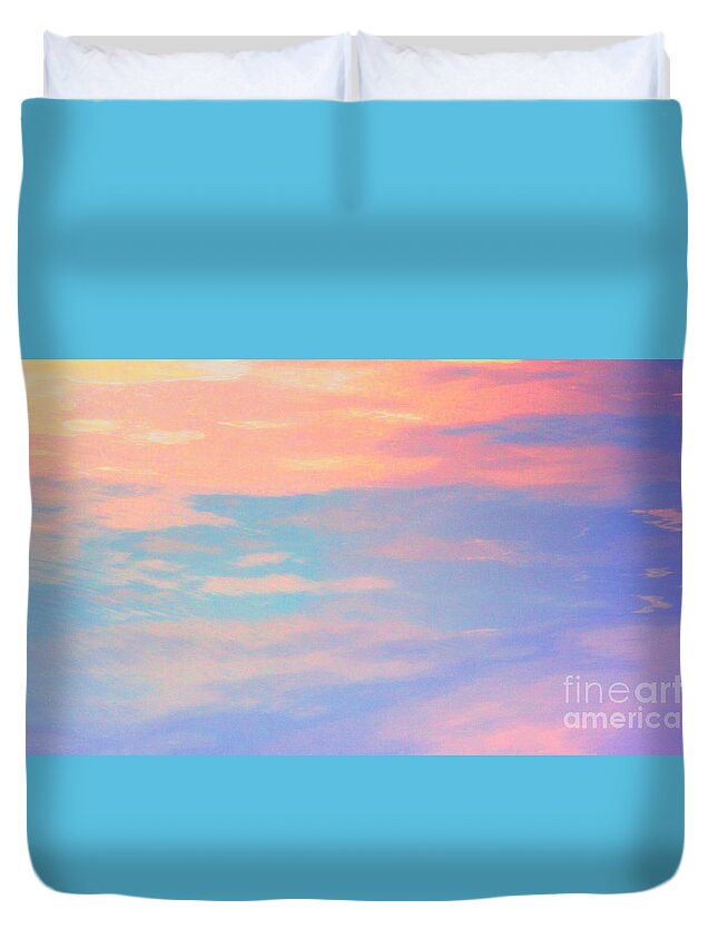 Water Duvet Cover featuring the photograph An Imagining Dream Of Heaven by Sybil Staples