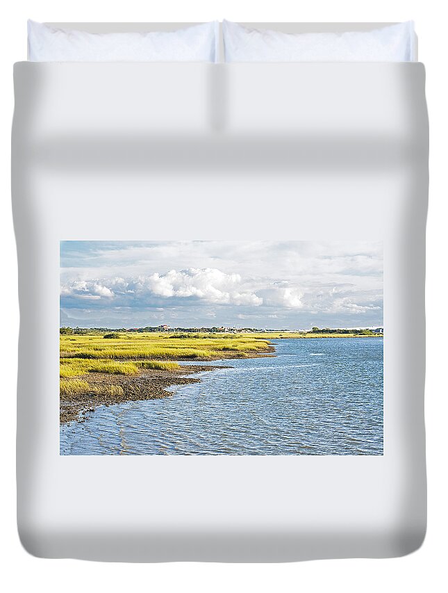 Scenery Duvet Cover featuring the photograph Intercoastal Waterway by Kenneth Albin