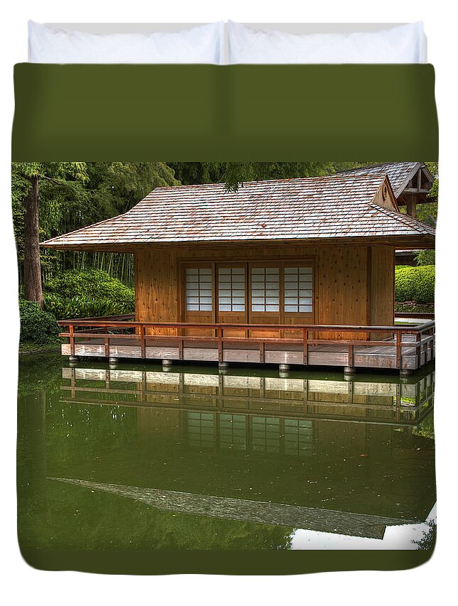 Bungalow Duvet Cover featuring the photograph Japanese Bungalow by Jonathan Davison