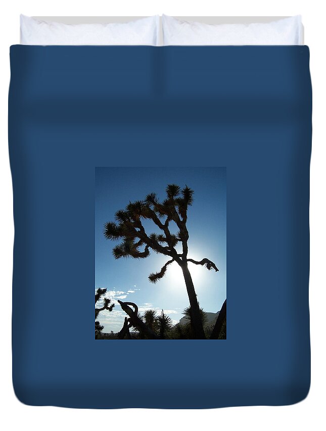 Joshua Tree Duvet Cover featuring the photograph Joshua Tree by Peter Mooyman