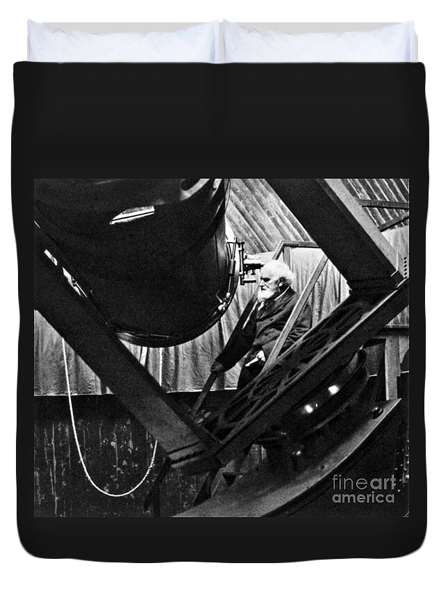 Science Duvet Cover featuring the photograph Jules Janssen, French Astronomer by Science Source