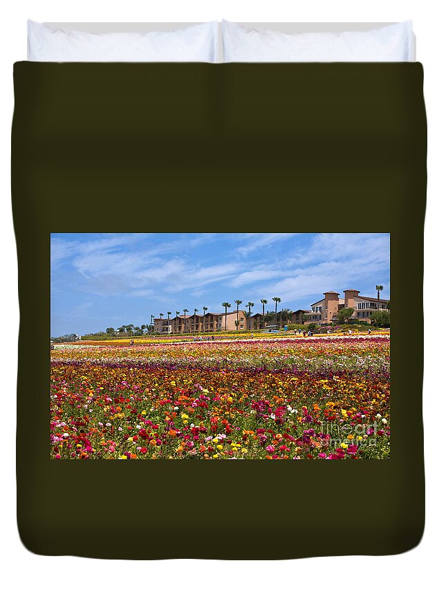 Flower Fields Duvet Cover featuring the photograph Knighton001 by Daniel Knighton