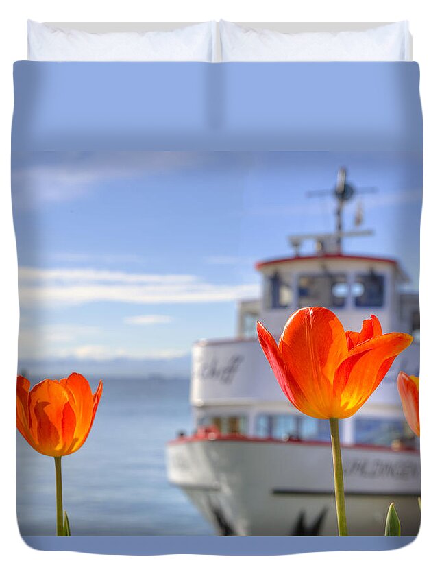 Uhldingen Duvet Cover featuring the photograph Lake Constance by Joana Kruse