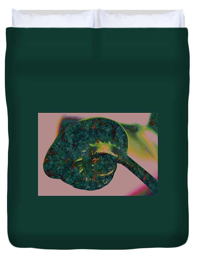 Leaf Duvet Cover featuring the photograph Leaf by Marie Jamieson