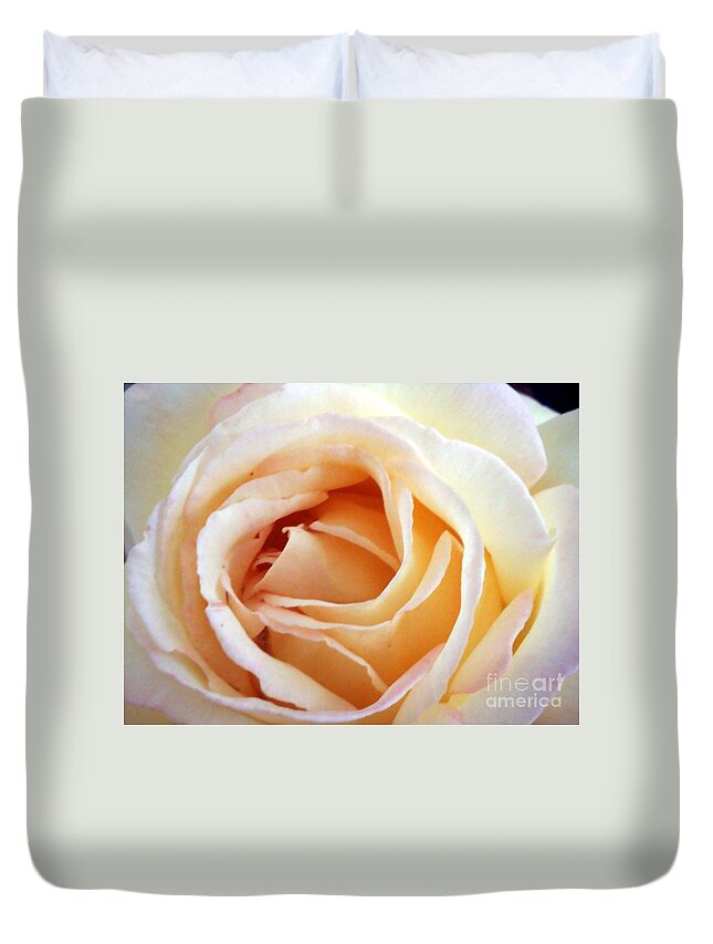 Roses Duvet Cover featuring the photograph Love unfurling by Vonda Lawson-Rosa