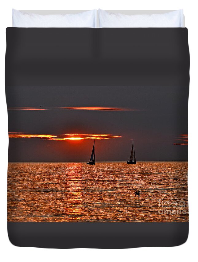 Coral Maritime Dream Duvet Cover featuring the photograph Coral Maritime Dream by Silva Wischeropp