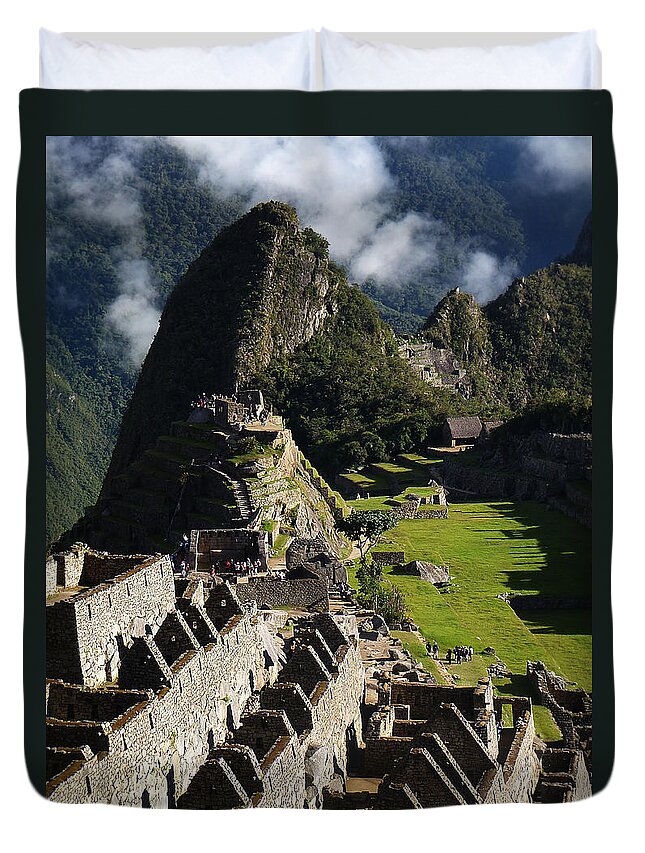 Peru Duvet Cover featuring the photograph Machu Picchu Peru 7 by Xueling Zou