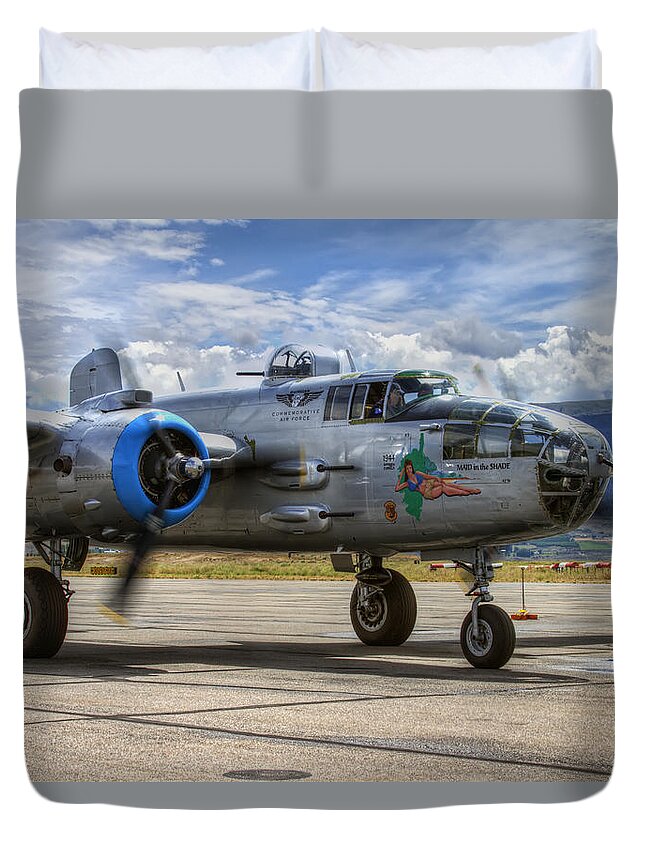 Hdr Duvet Cover featuring the photograph Maid in the Shade by Brad Granger