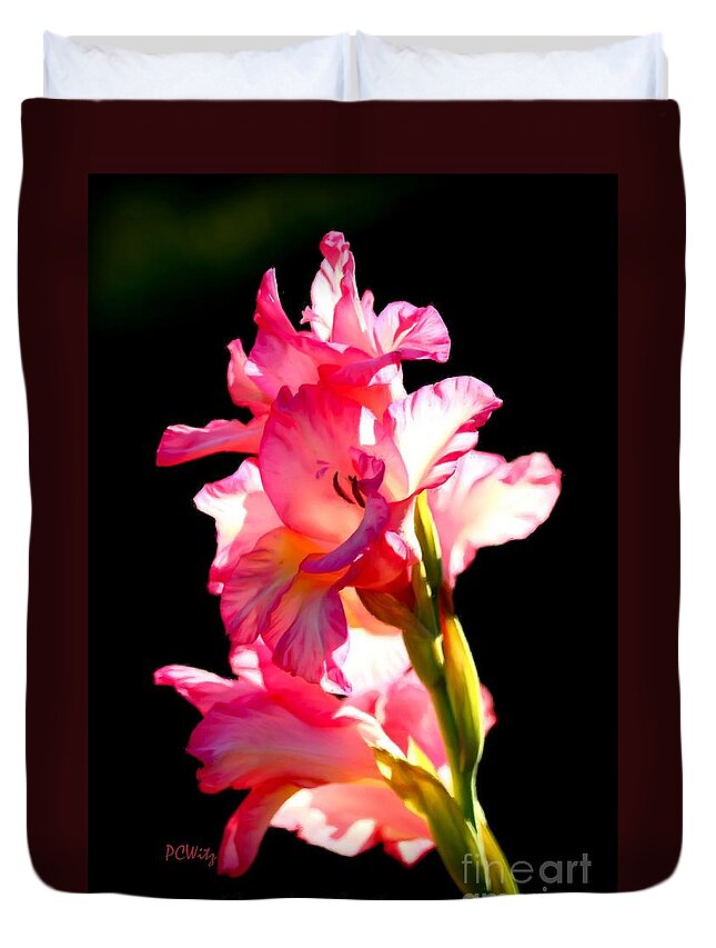 Galadiolus Duvet Cover featuring the photograph Majestic Gladiolus by Patrick Witz