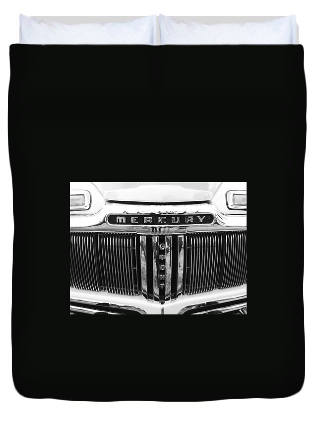 Classic Mercury Grill Duvet Cover featuring the photograph Mercury Grill by Kym Backland
