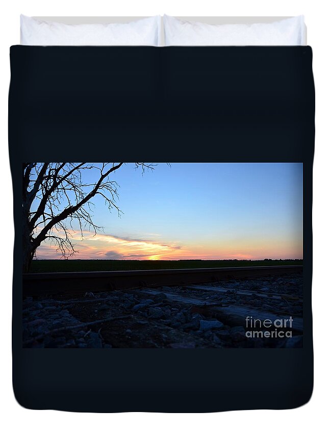 Minnesota Sunset Duvet Cover featuring the photograph Minnesota Sunset 15 by Cassie Marie Photography