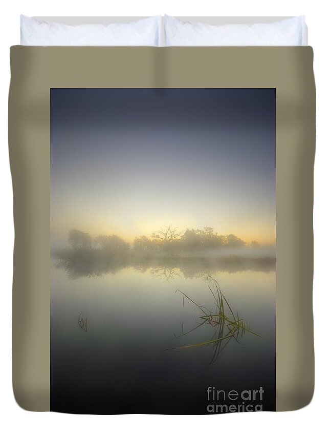 Sunrise Duvet Cover featuring the photograph Misty Dawn 4.1 by Yhun Suarez