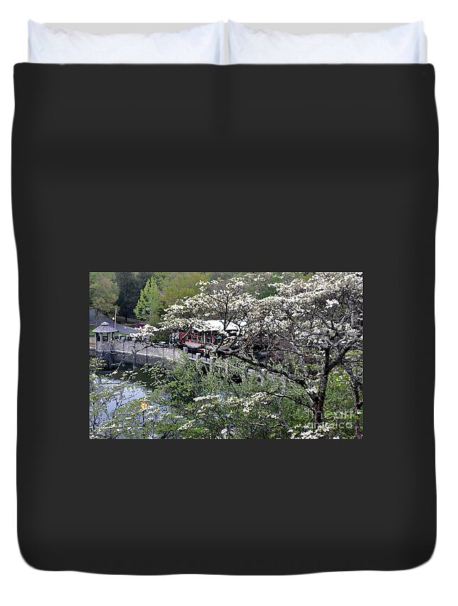 Landscape Duvet Cover featuring the photograph Montreat in Spring by Lydia Holly