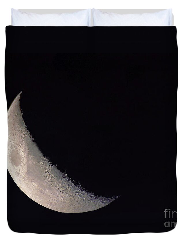 Photography Duvet Cover featuring the photograph Moon Shadow by Sue Stefanowicz