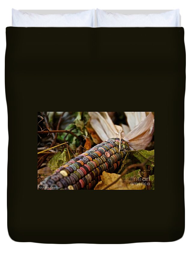 Outdoors Duvet Cover featuring the photograph Multi Colors by Susan Herber