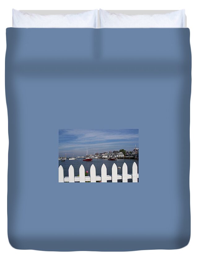 Nantucket Duvet Cover featuring the photograph Nantucket Harbor by Michelle Welles