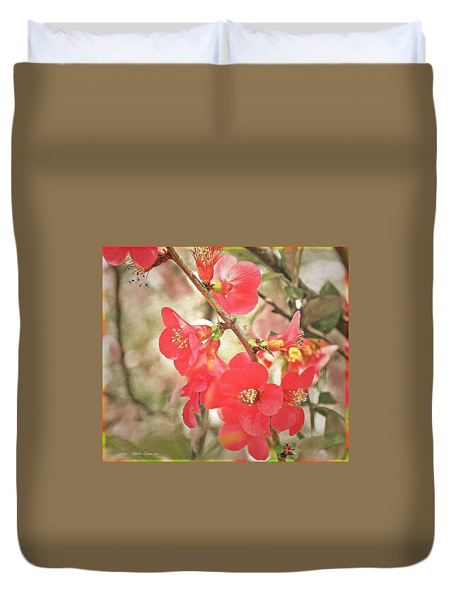 Floral Duvet Cover featuring the photograph Nature's Blossoms by Mikki Cucuzzo