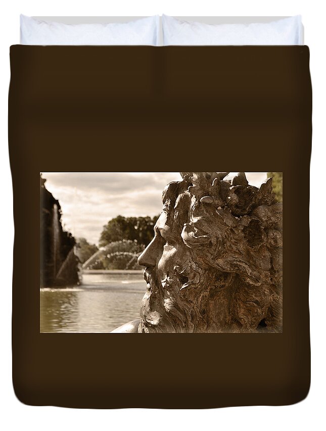 Neptune Duvet Cover featuring the photograph Neptune by Mary Machare
